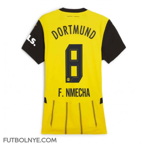 Camiseta Borussia Dortmund Felix Nmecha #8 Primera Equipación para mujer 2024-25 manga corta